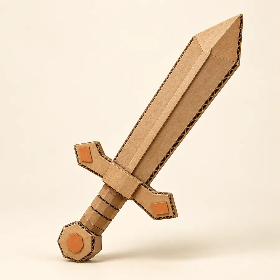 Simple cardboard sword