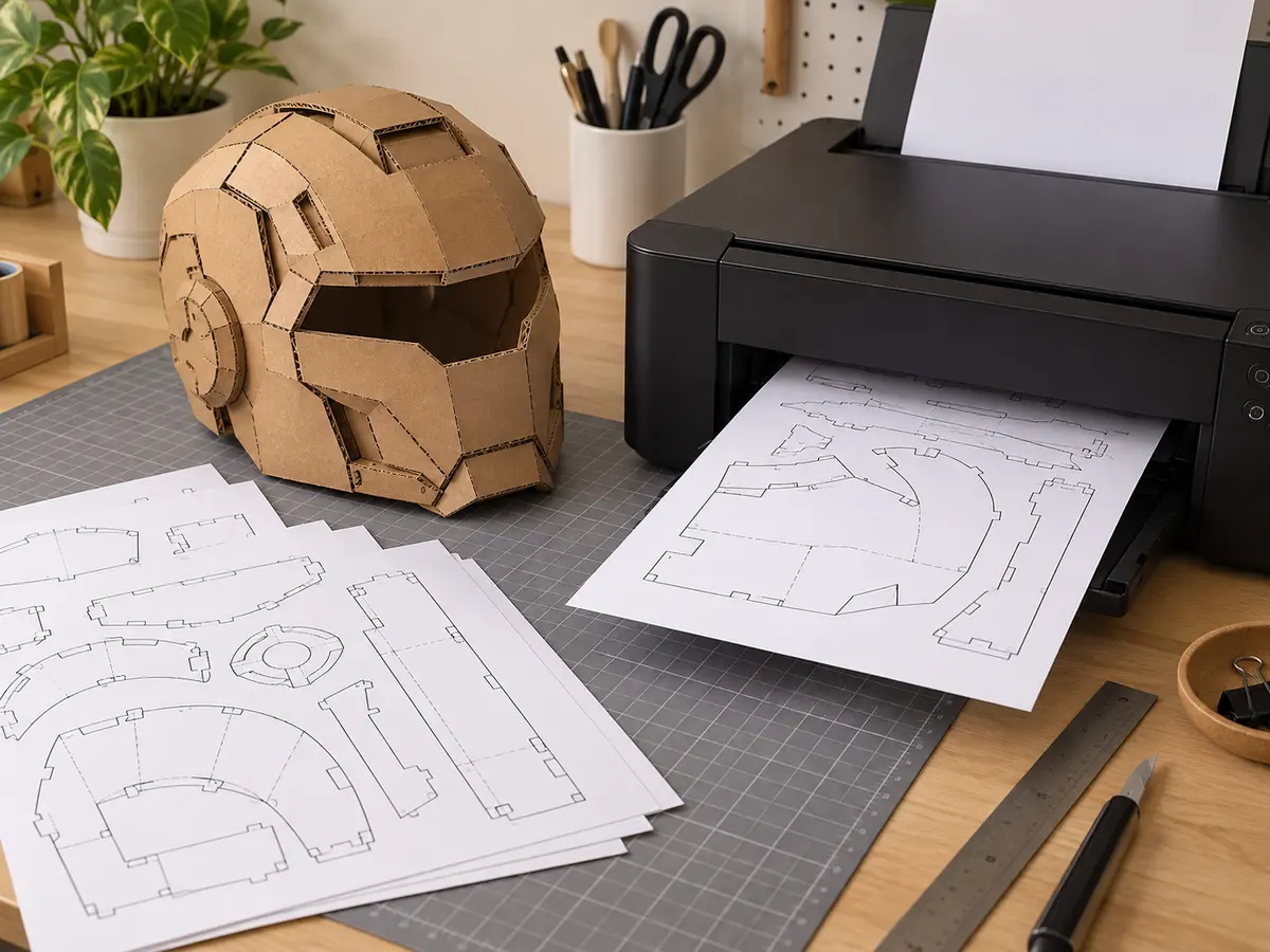Print the cardboard pattern