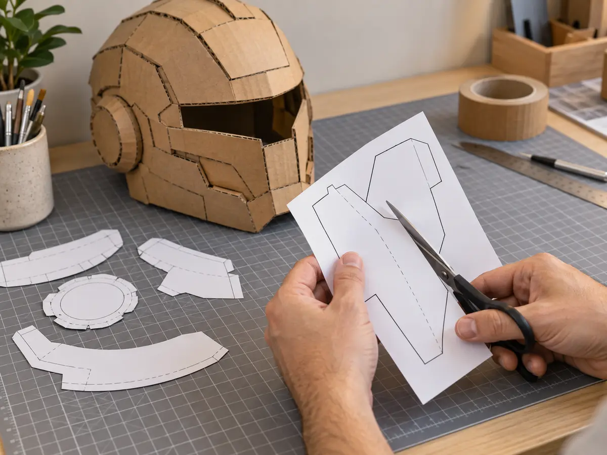 Cut the paper pattern