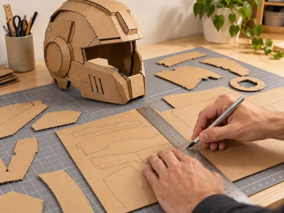 Cut the cardboard pieces