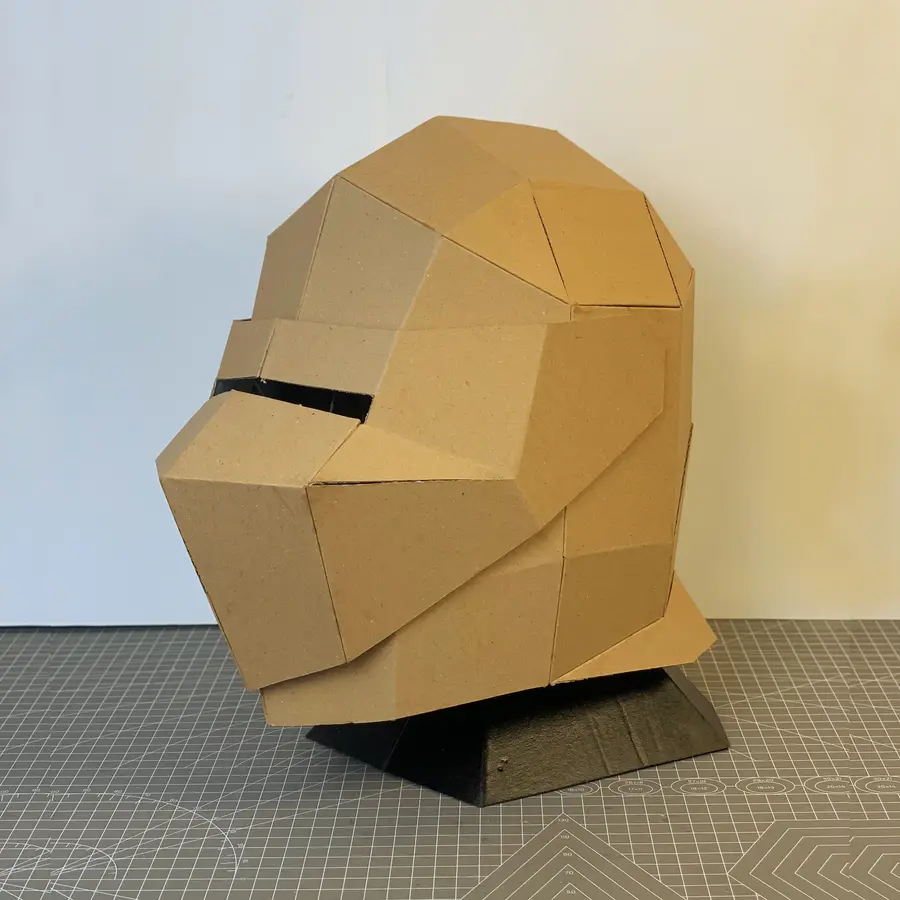 16th Century Helmet cardboard pattern