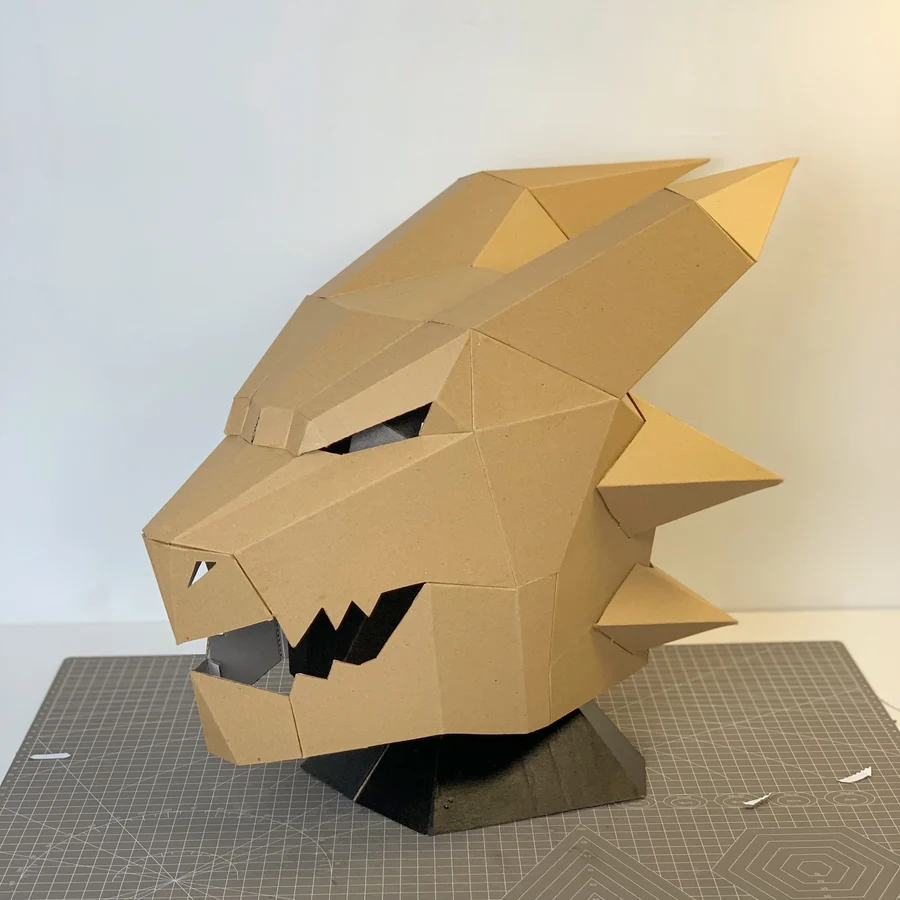 Dragon Head cardboard pattern