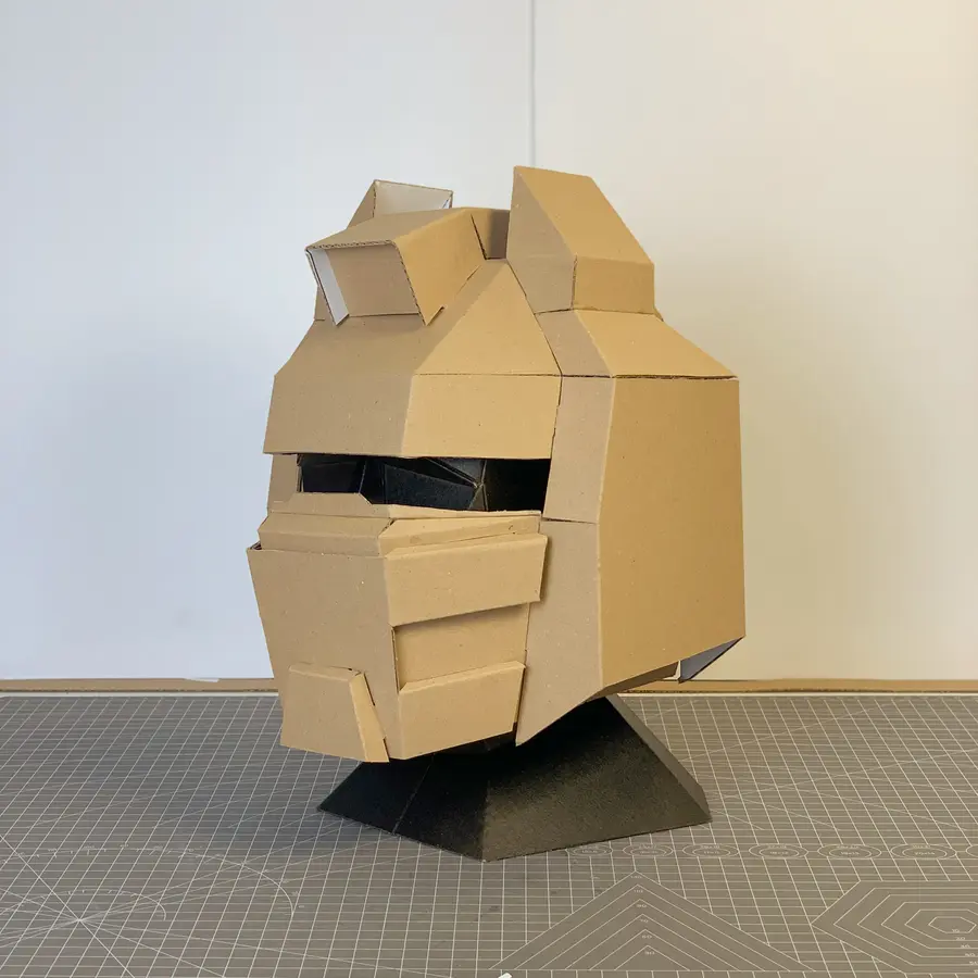 Grimlock cardboard pattern