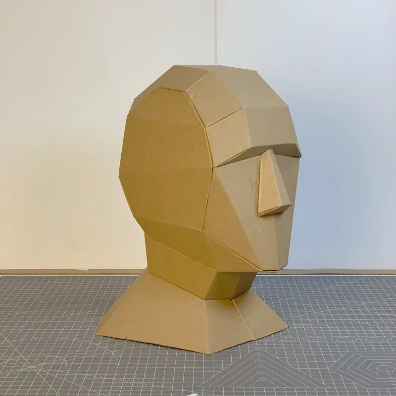 Mannequin cardboard pattern