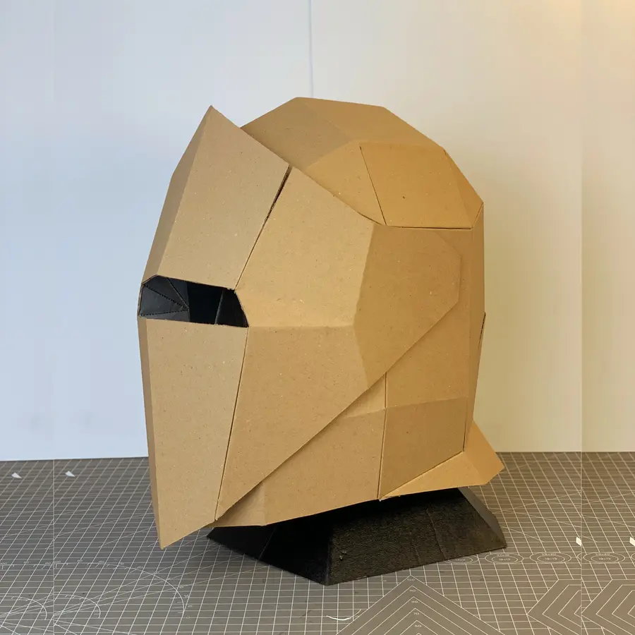Medieval Helmet cardboard pattern