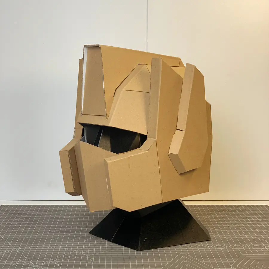 Optimus Prime cardboard pattern