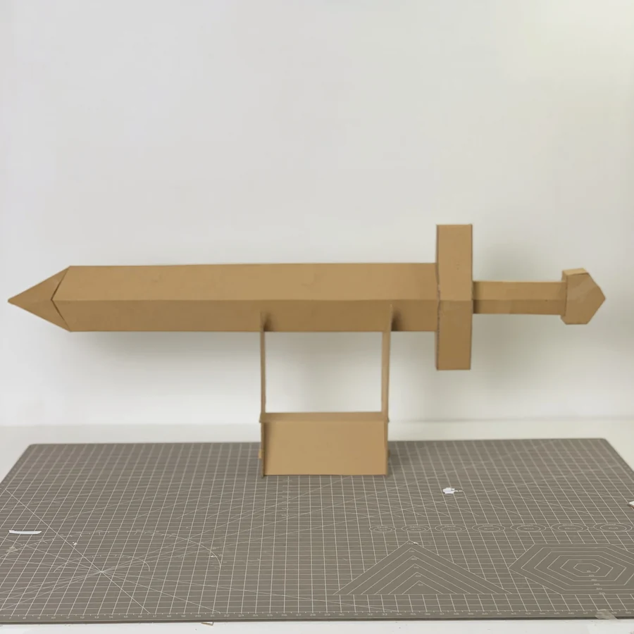 Sword cardboard pattern