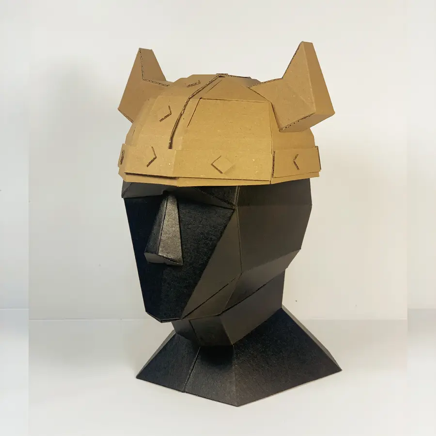 Viking Helmet cardboard pattern